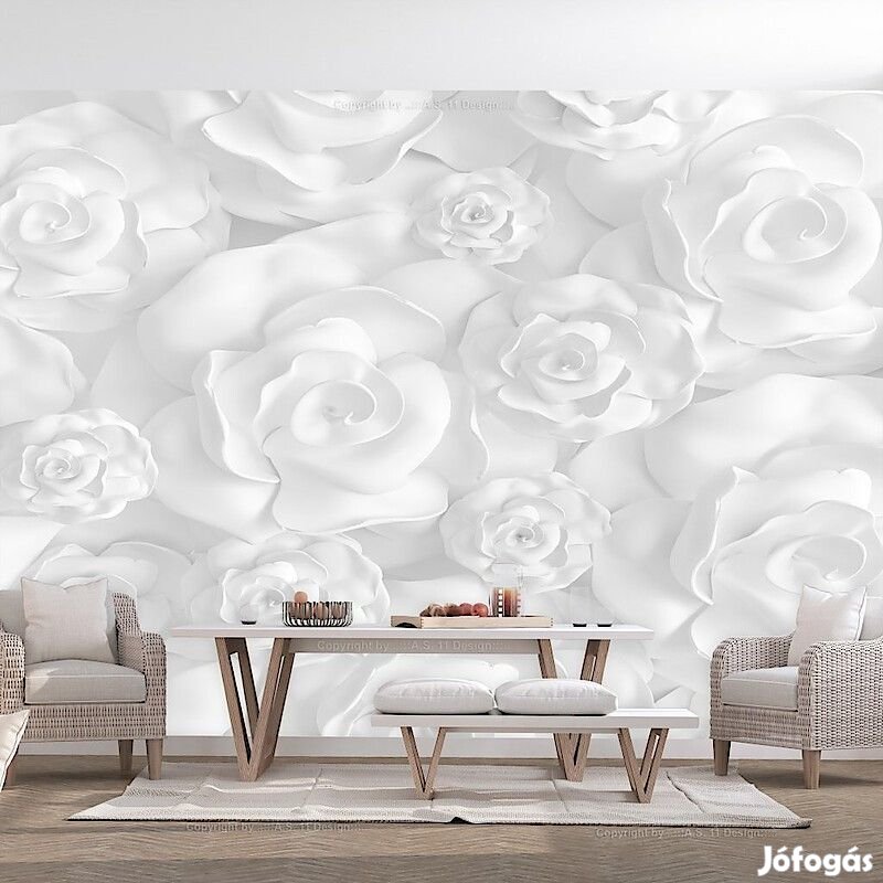 Fotótapéta - Gipsz virágok