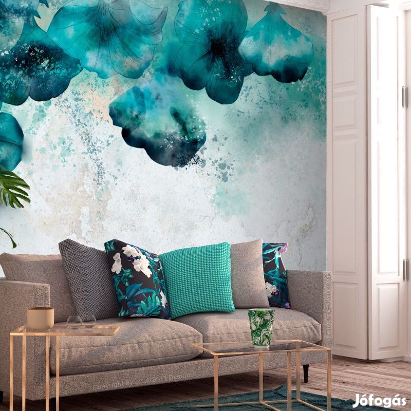 Fotótapéta - Kék pipacsok