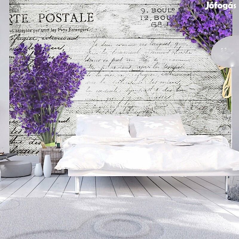 Fotótapéta - Levendulás képeslap vintage tapéta