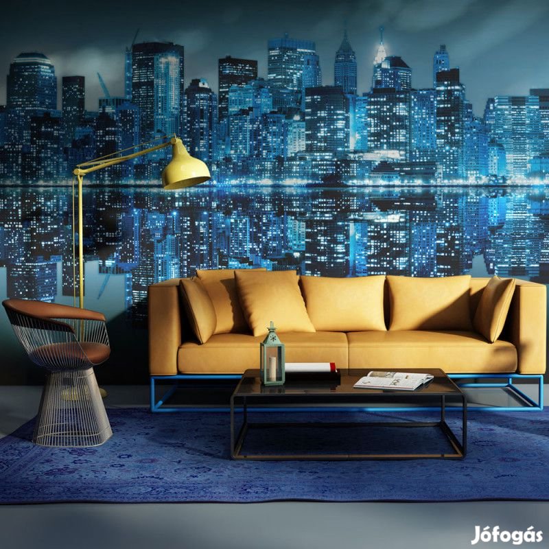 Fotótapéta - New York kék éjszakában