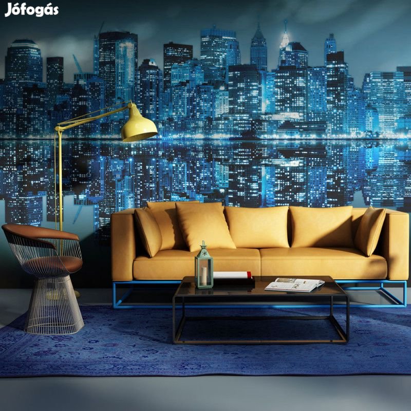 Fotótapéta - New York kék éjszakában