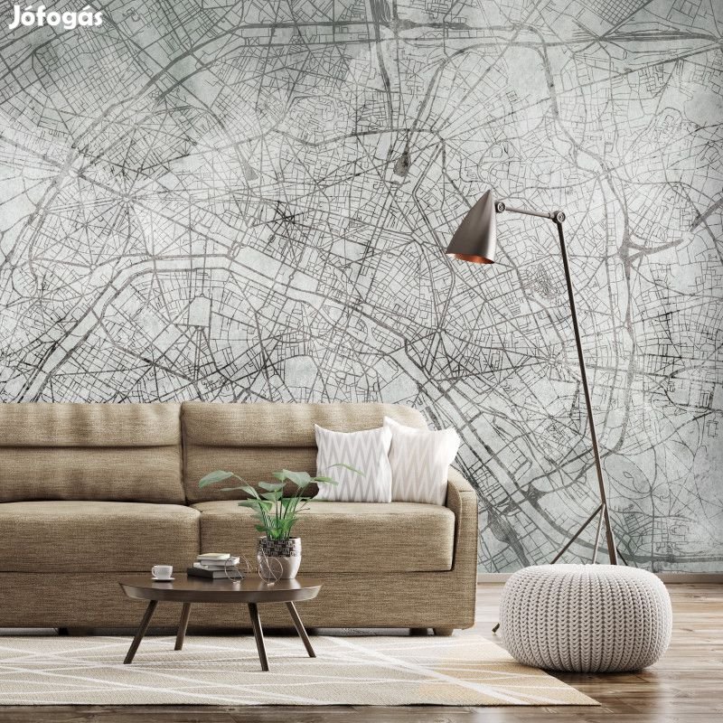 Fotótapéta - Párizsi úthálózat
