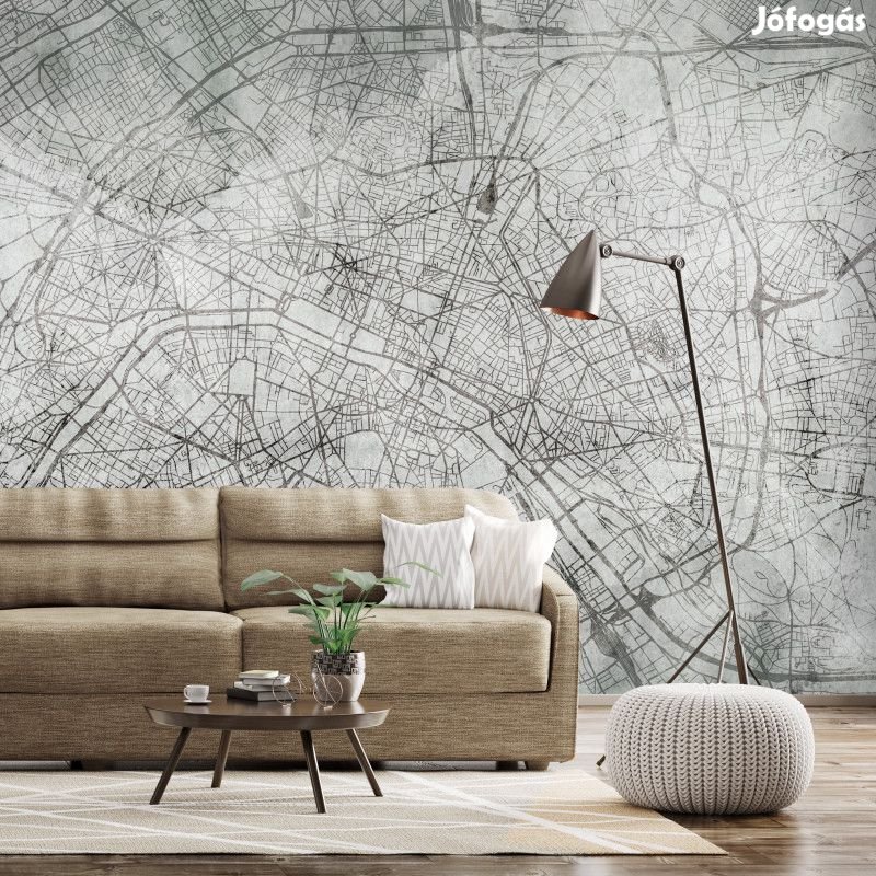 Fotótapéta - Párizsi úthálózat