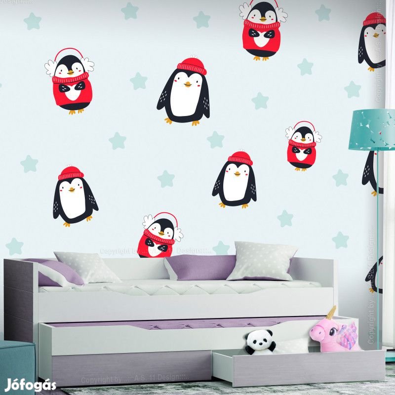 Fotótapéta - Pingvin család