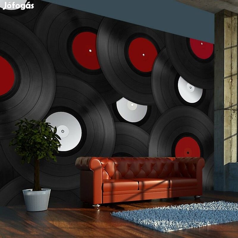 Fotótapéta - Retro bakelitlemezek