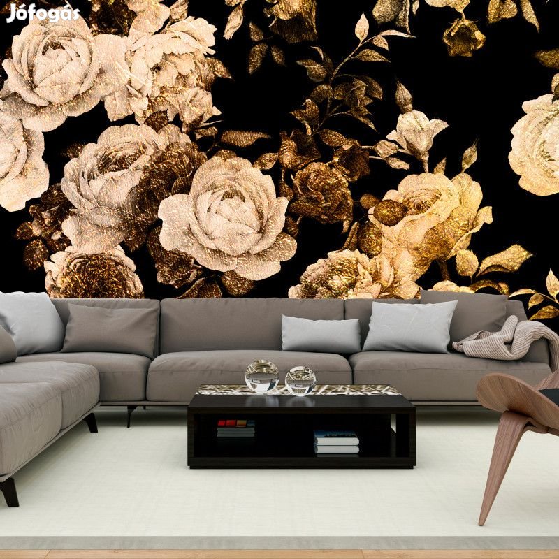 Fotótapéta - Rózsák barnába öltözve