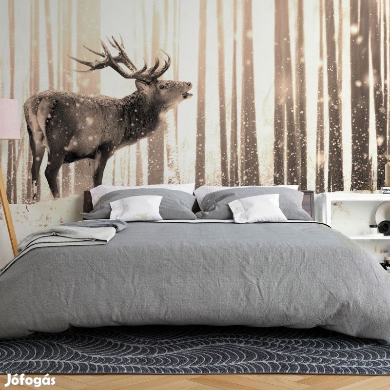 Fotótapéta - Szarvas a hóban 2