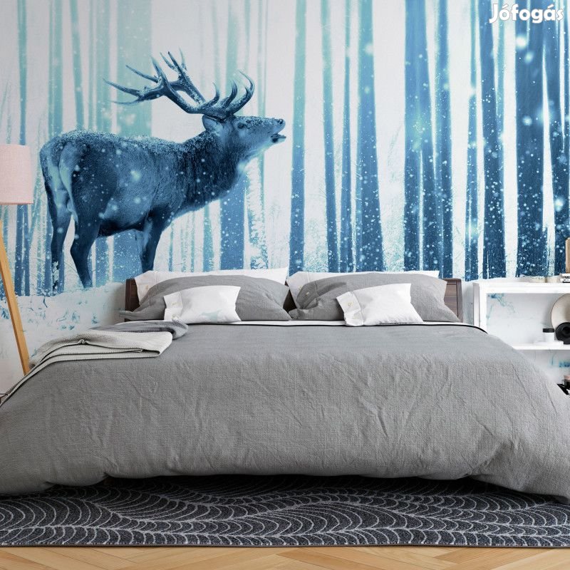 Fotótapéta - Szarvas a hóban 3