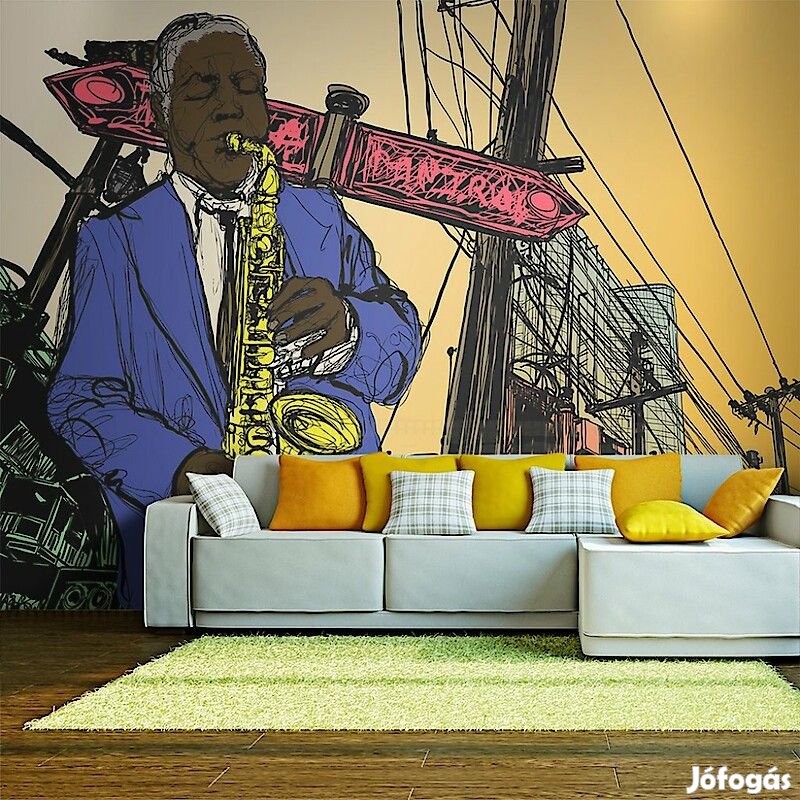 Fotótapéta - Szaxofonista New York-ban