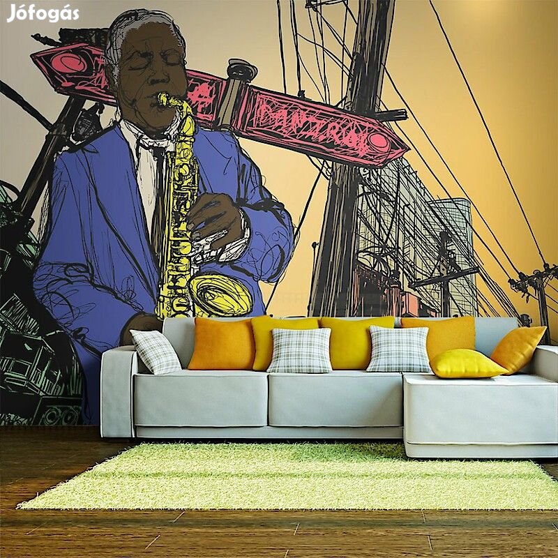 Fotótapéta - Szaxofonista New York-ban
