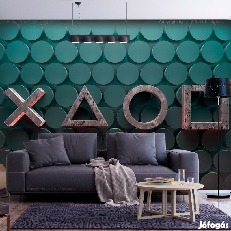 Fotótapéta - Szimbólumok zöldben