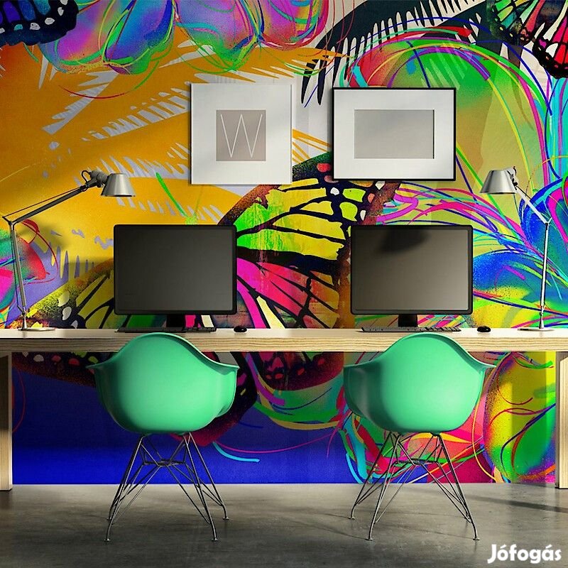 Fotótapéta - Színes lepkék