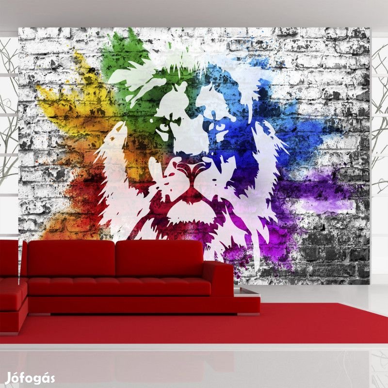 Fotótapéta - Színes oroszlán