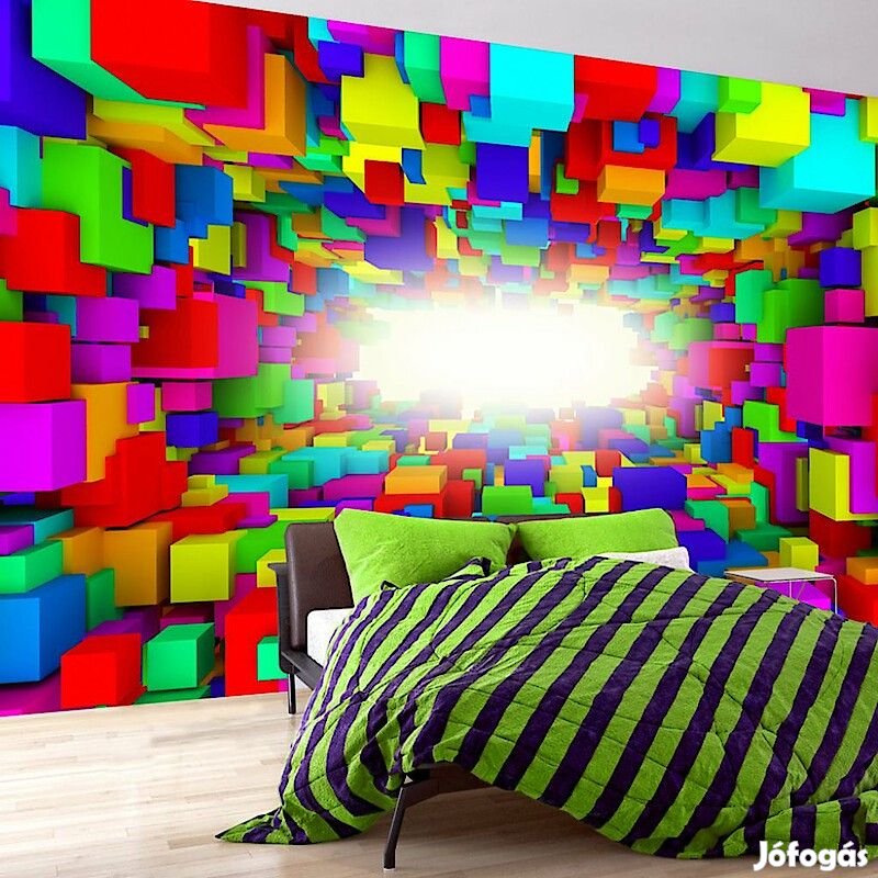 Fotótapéta - Szivárványos kockák