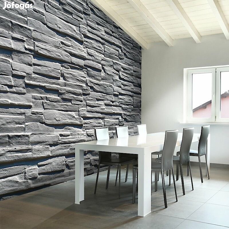 Fotótapéta - Szürke kőfal