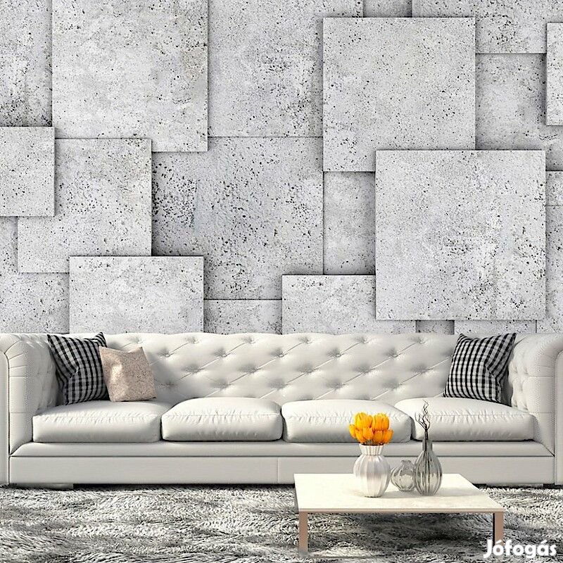 Fotótapéta - Szürke négyzetek egymáson