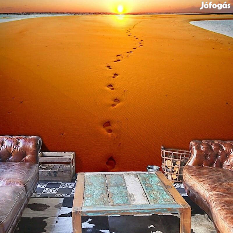 Fotótapéta - Tengerparti homokban lépkedve