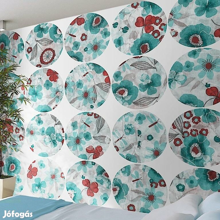 Fotótapéta - Türkiz mezők - körökben