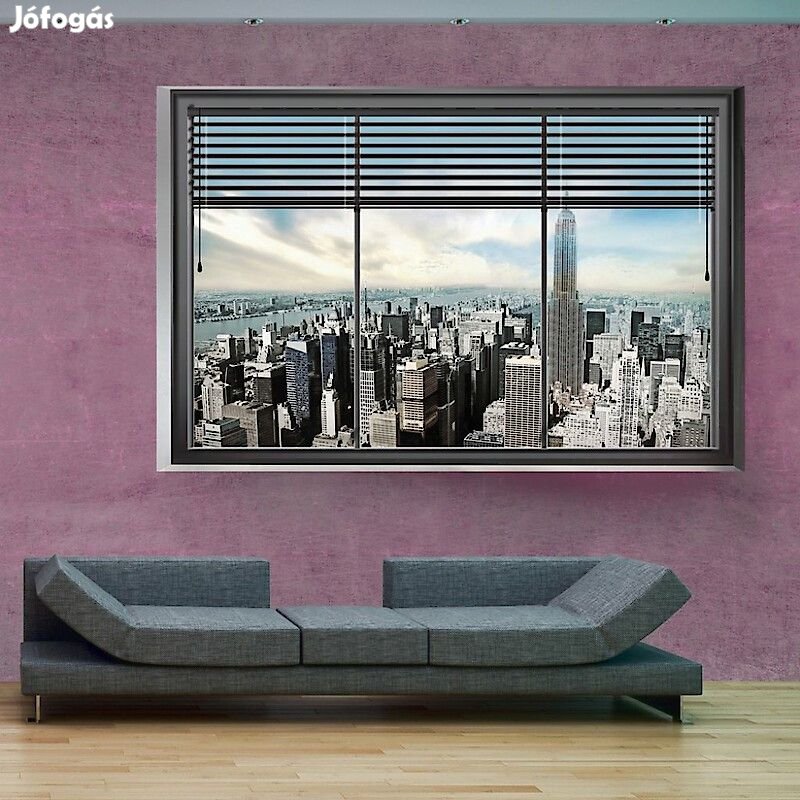 Fotótapéta - Város az ablakon keresztül