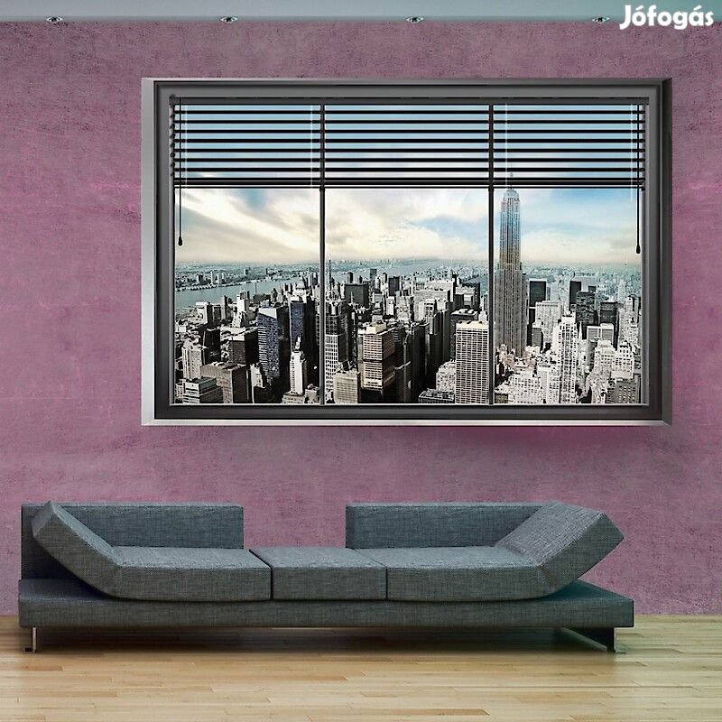 Fotótapéta - Város az ablakon keresztül