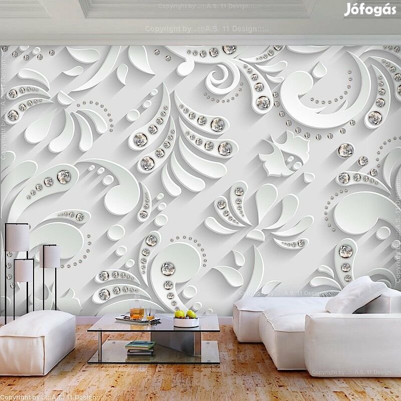 Fotótapéta - Virágok kristályokkal