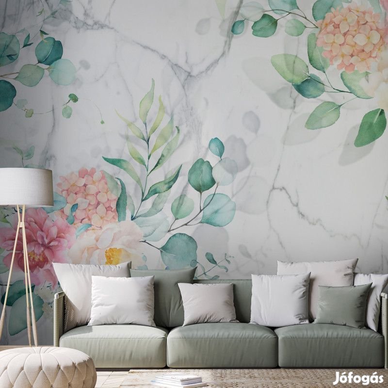 Fotótapéta - Virágos márvány