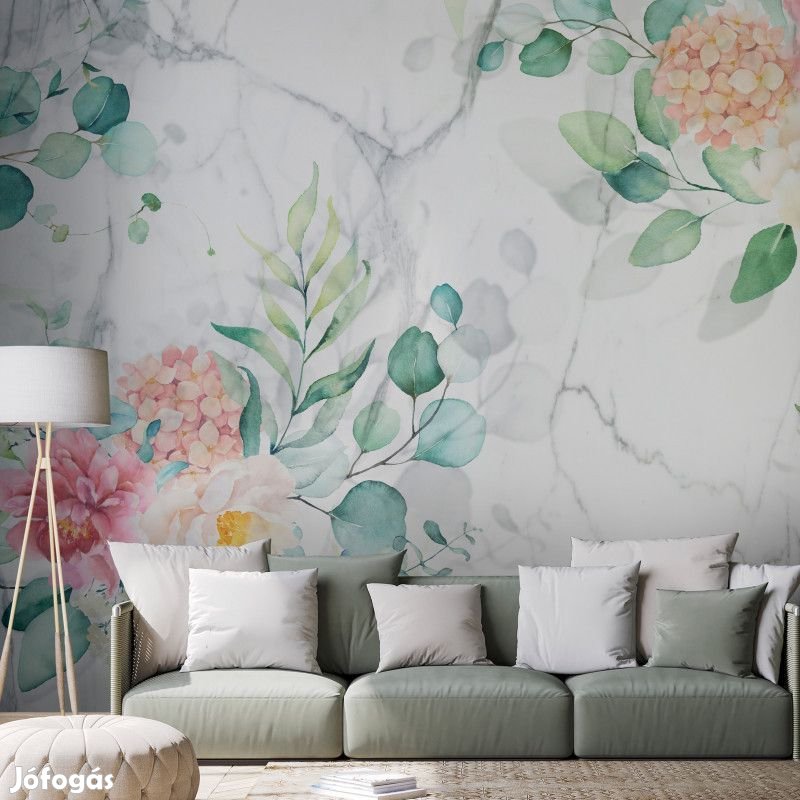 Fotótapéta - Virágos márvány
