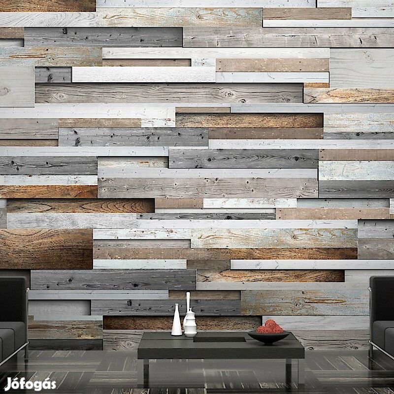 Fotótapéta - Vízszintes fapalánkok