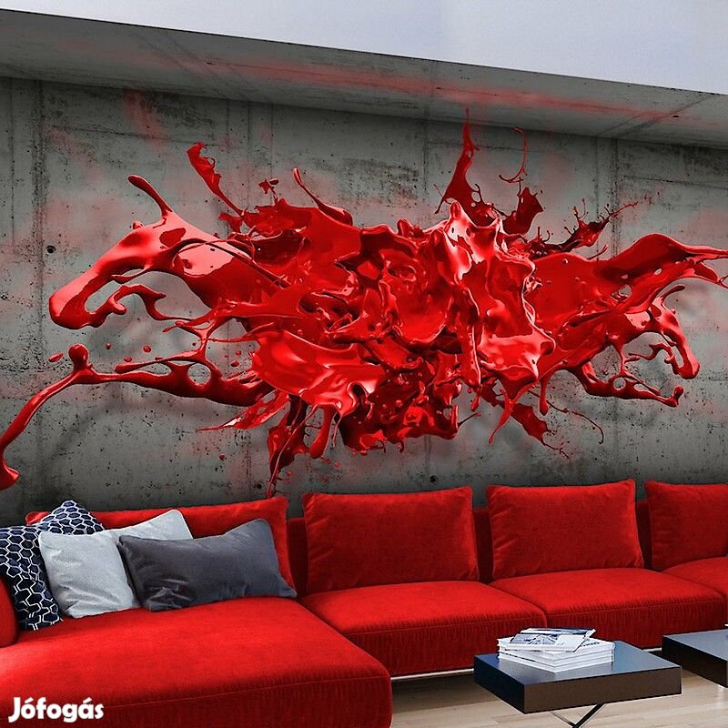 Fotótapéta - Vörös fröccsenés