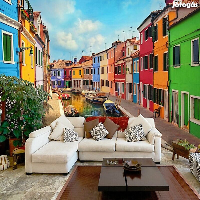 Fotótapéta -  Színpompás utca