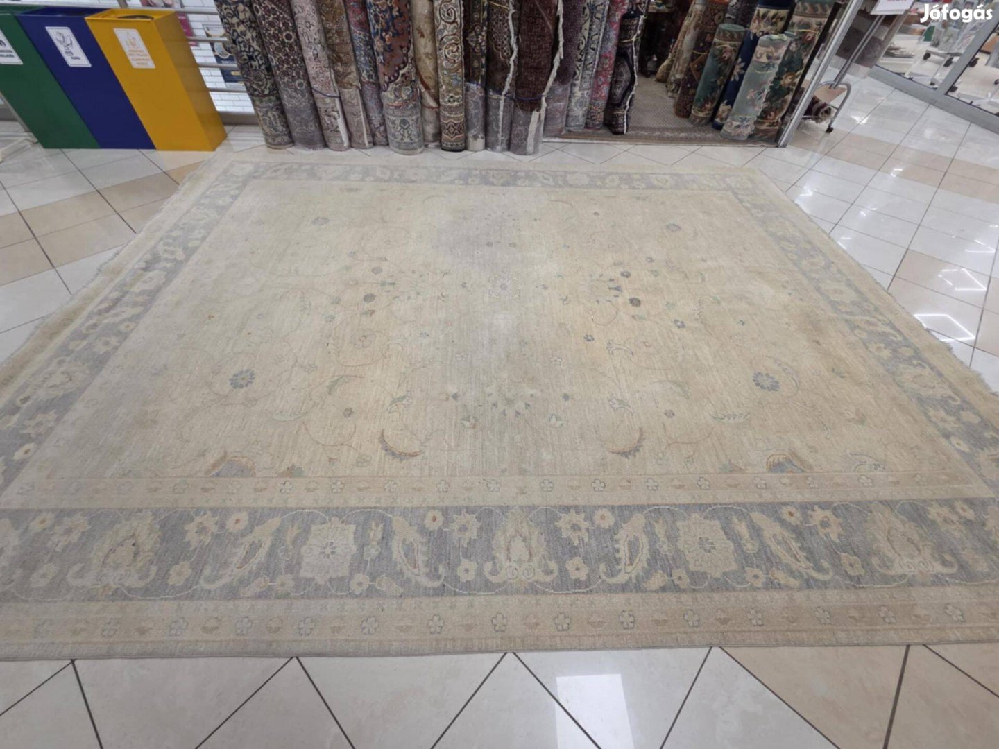 Főúri méretű afgán ziegler kézi 315x415 gyapjú perzsa