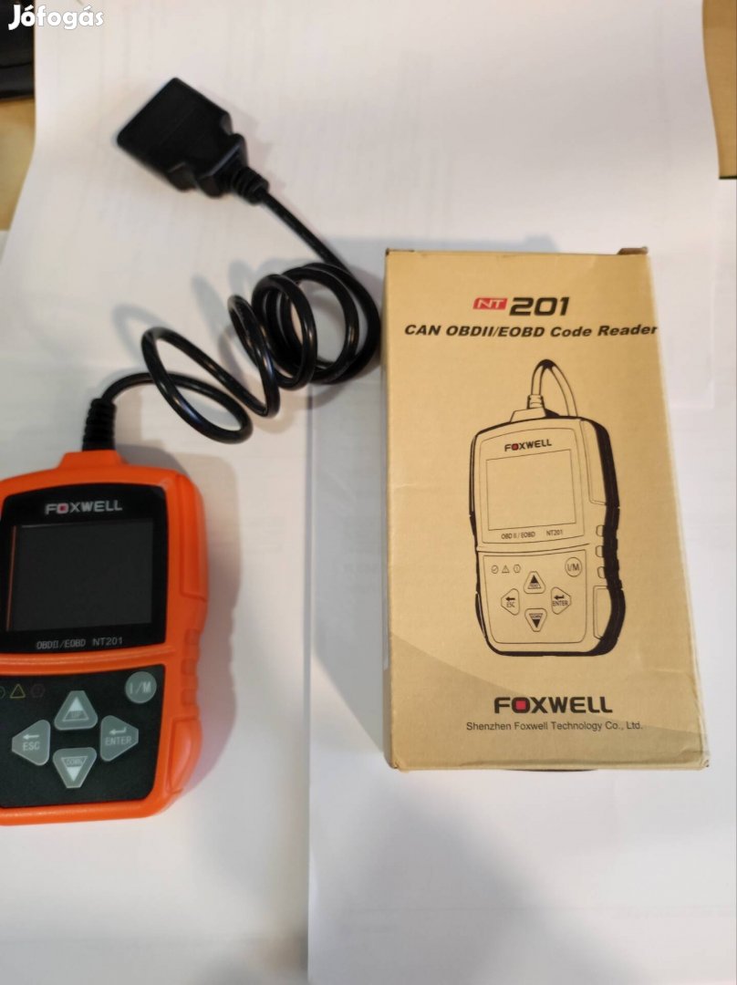 Foxwell NT201 OBD2/Eobd autódiagnosztika hibakód olvasó Magyar