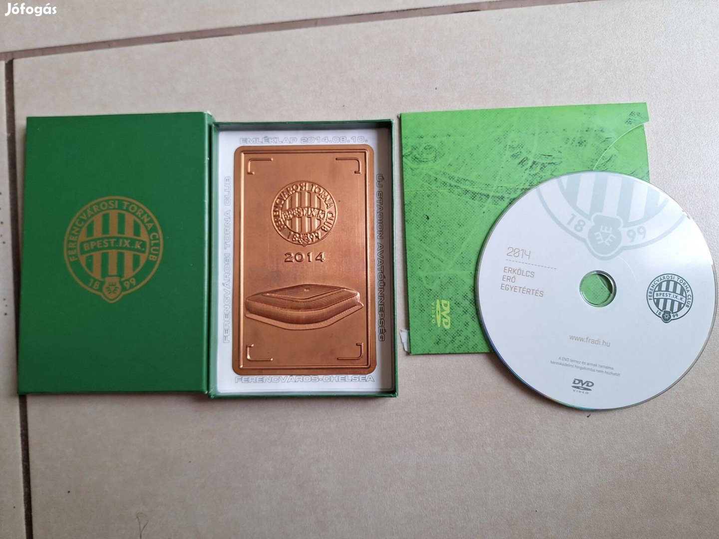 Fradi ,Ferencvárosi Torna Club, plakett, DVD