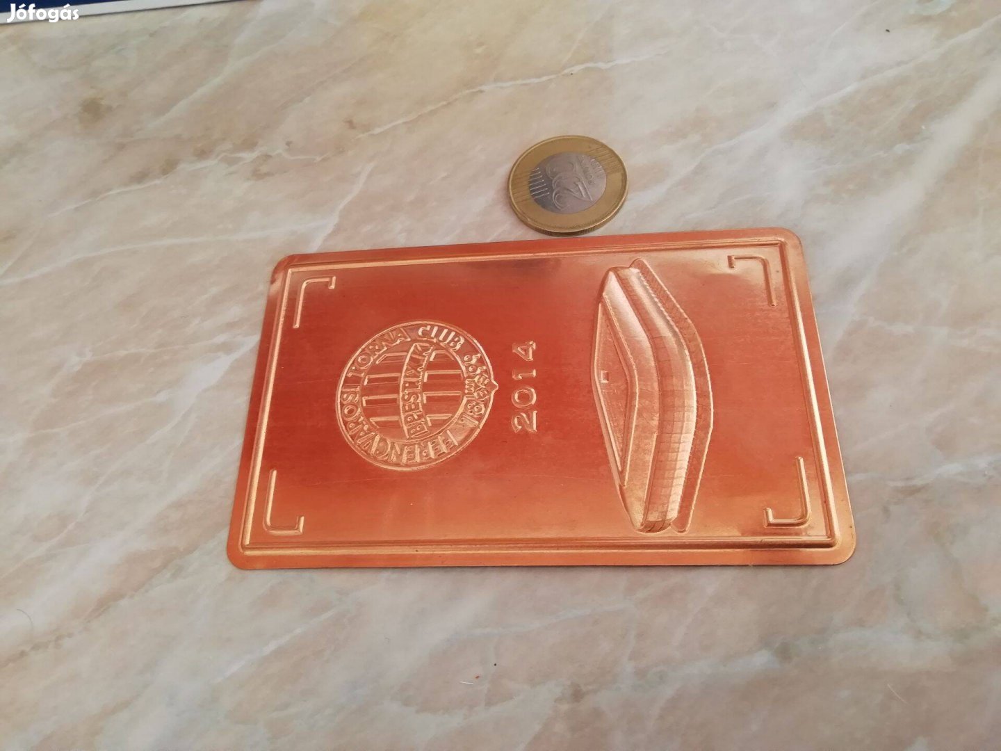 Fradi emlék lemez plakett 2014-es ritka sport relikvia