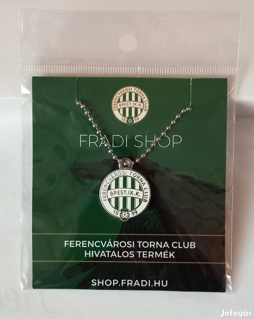 Fradi nyaklánc, fém, kedvező áron, átvehető hétvégén is