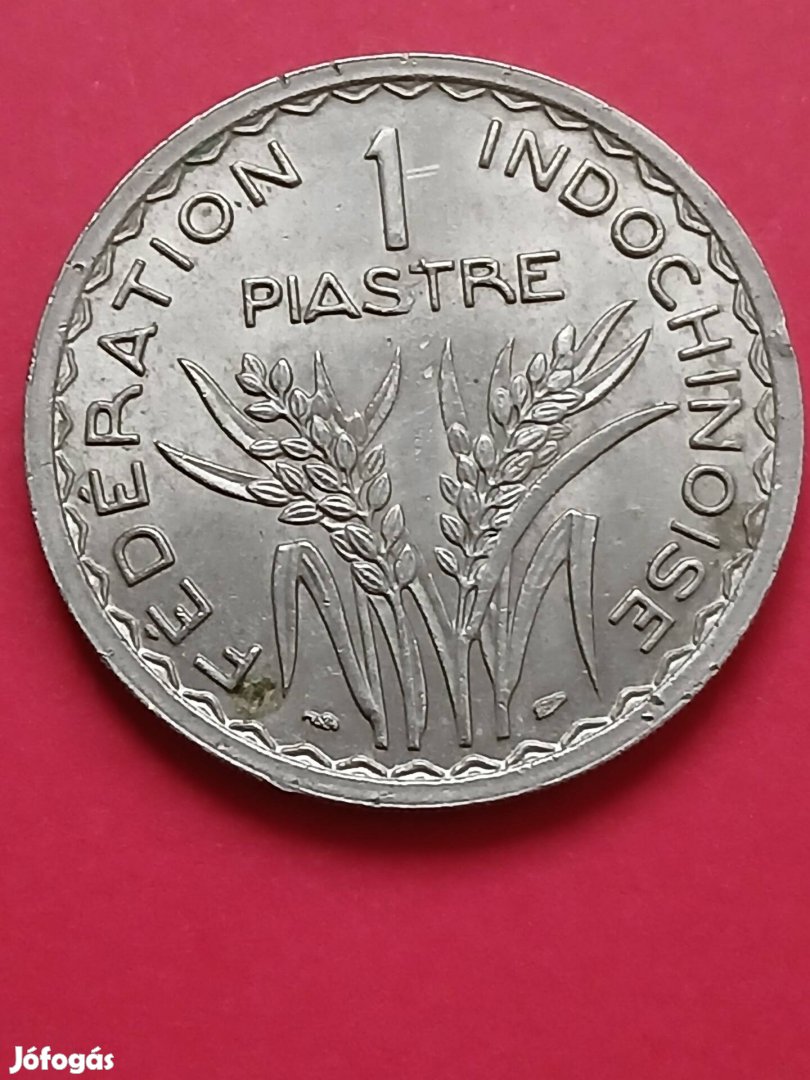 Francia Indochina 1 piaster 1947