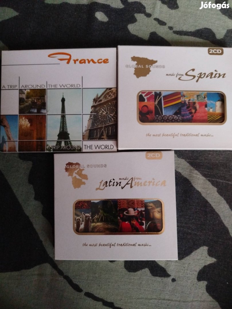 Francia, spanyol, latin amerikai zenék 5 cdn