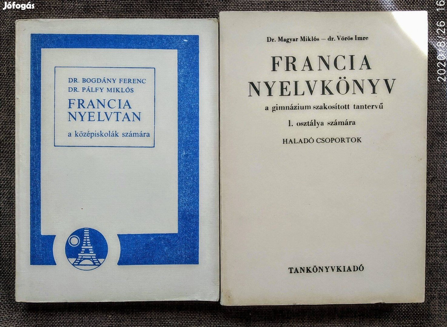 Francia nyelvkönyv a gimnáziumok szakosított tantervű I. osztálya