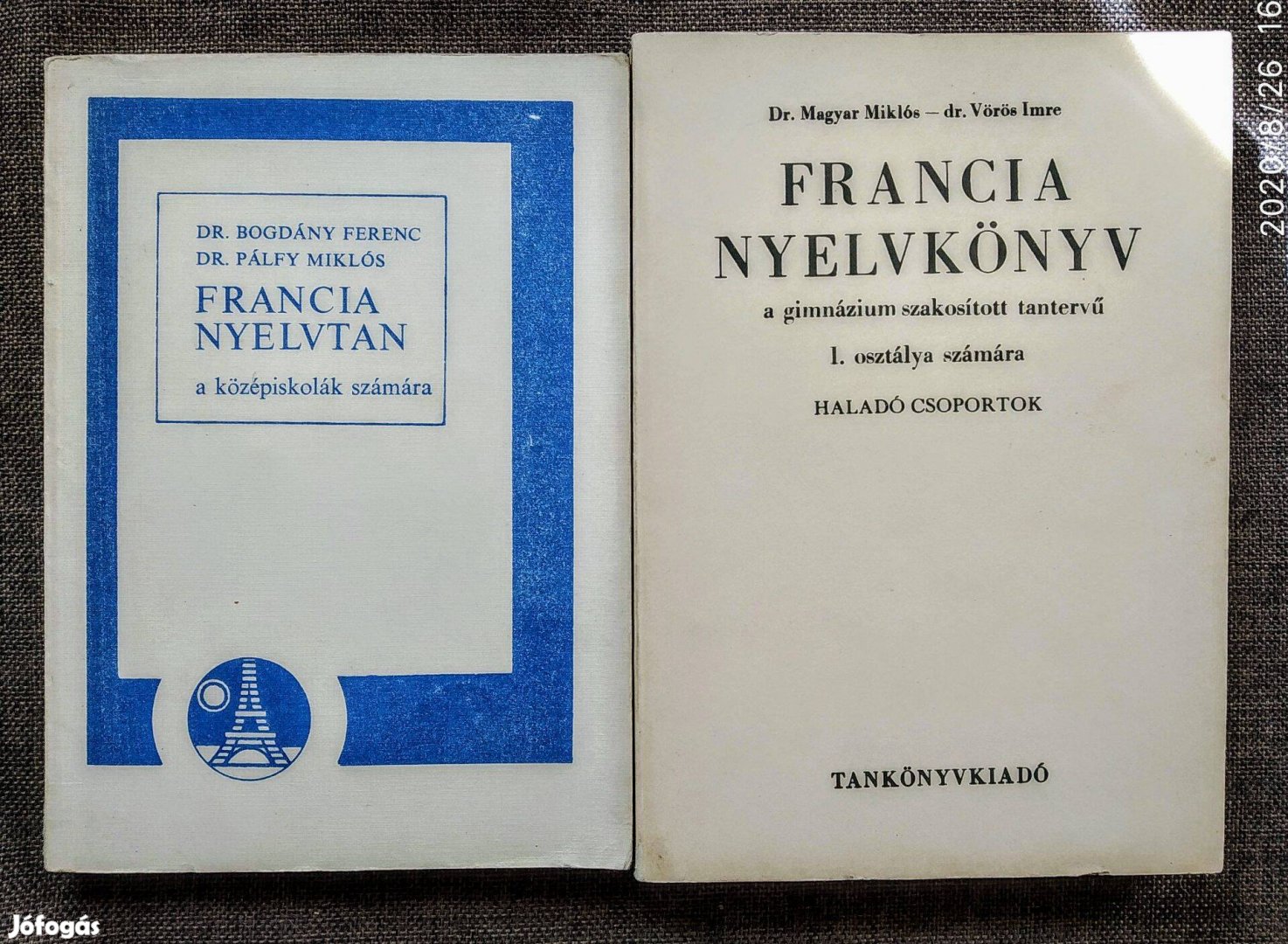 Francia nyelvkönyv a gimnáziumok szakosított tantervű I. osztálya