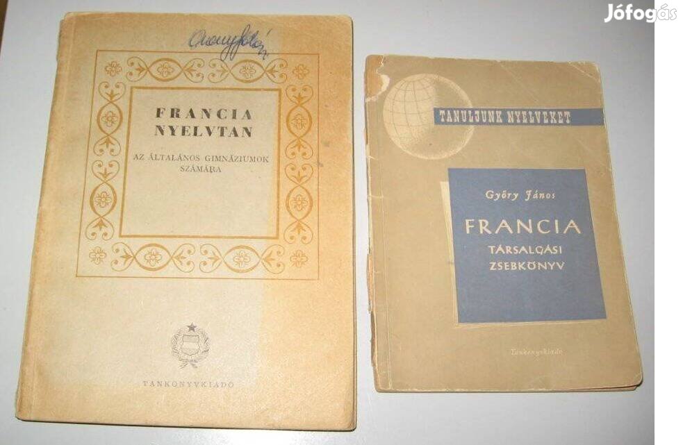 Francia nyelvkönyvek: Francia nyelvtan + Francia társalgási zsebkönyv