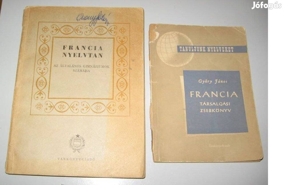 Francia nyelvkönyvek: Francia nyelvtan + Francia társalgási zsebkönyv