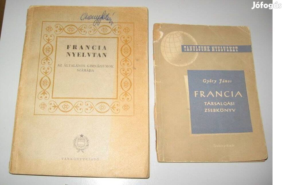 Francia nyelvkönyvek: Francia nyelvtan + Francia társalgási zsebkönyv