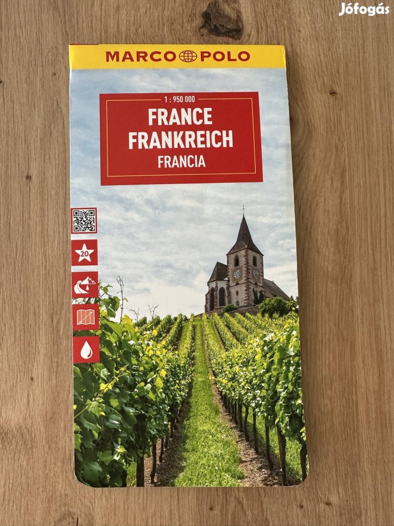 Francia ország térkép 1:950000 Marco Polo