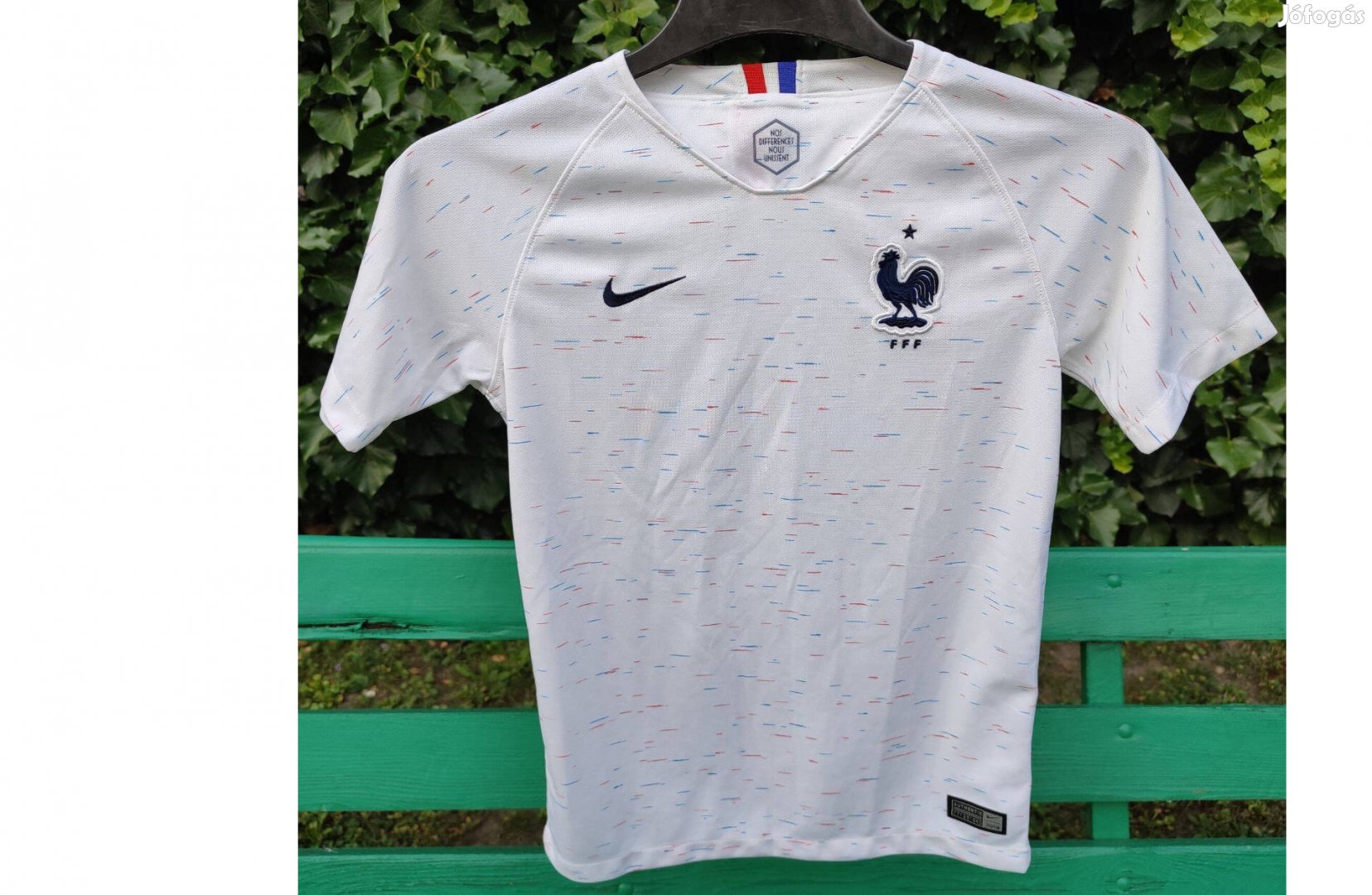 Francia válogatott eredeti Nike 2018-as fehér gyerek mez (147-158)