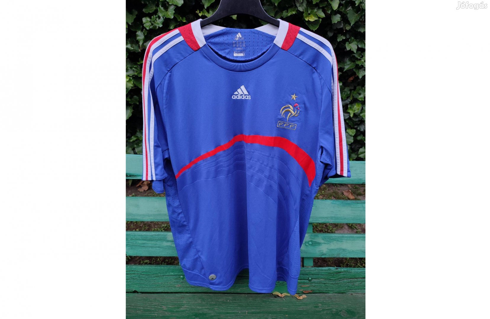 Francia válogatott eredeti adidas kék 2008-as mez (2XL)