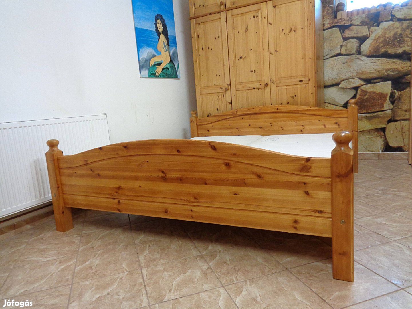 Franciaágy 180x200 fenyő