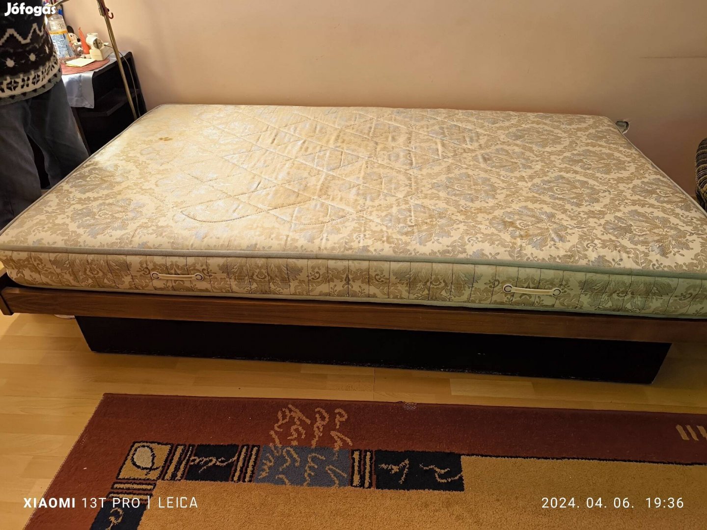 Franciaágy  120x200 cm matraccal, ágyráccsal eladó