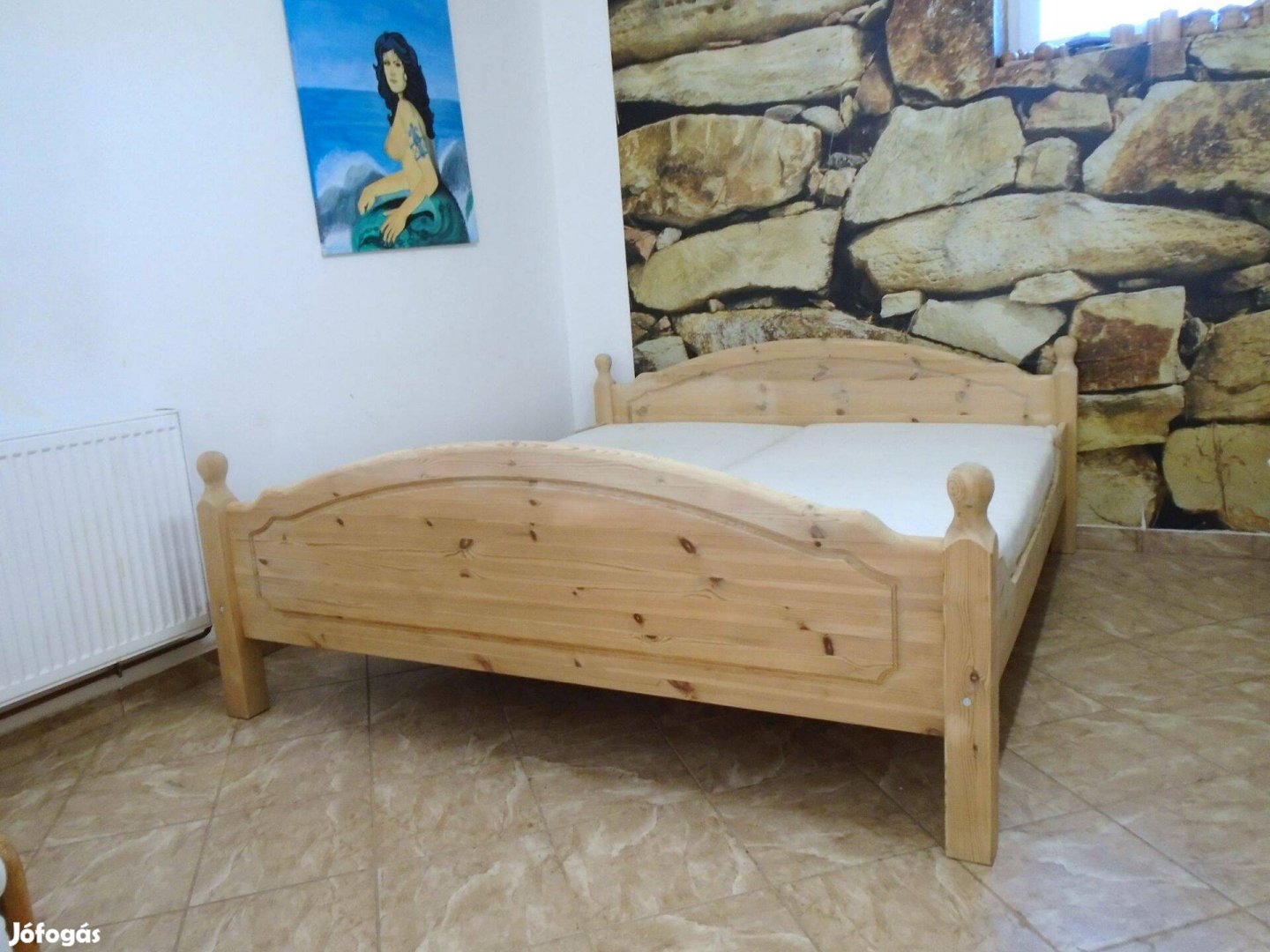 Franciaágy fenyő 180x200