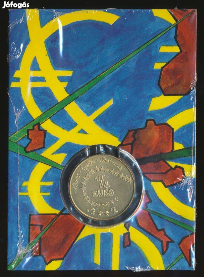 Franciaország 1/4 Euro 2002, mappában