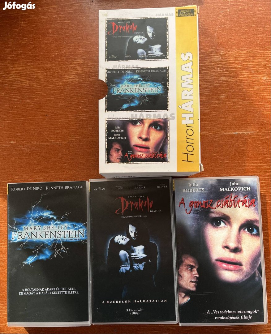 Frankeintstein horrorok pakk vhs kazetta